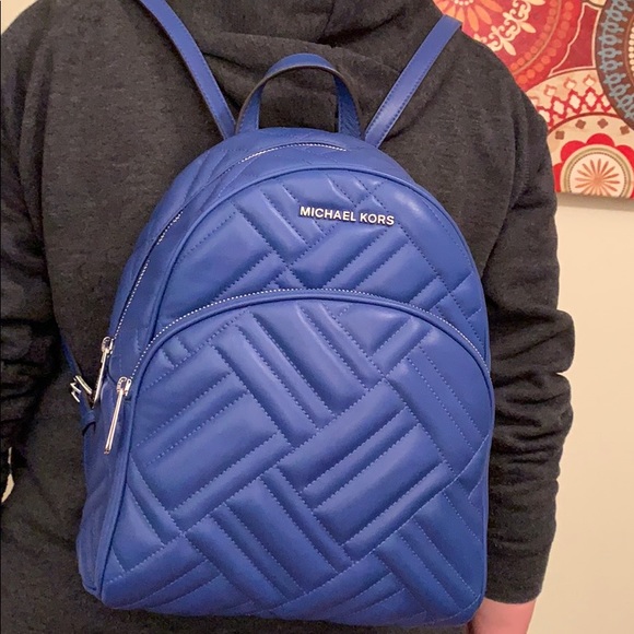 abbey medium quilted leather backpack